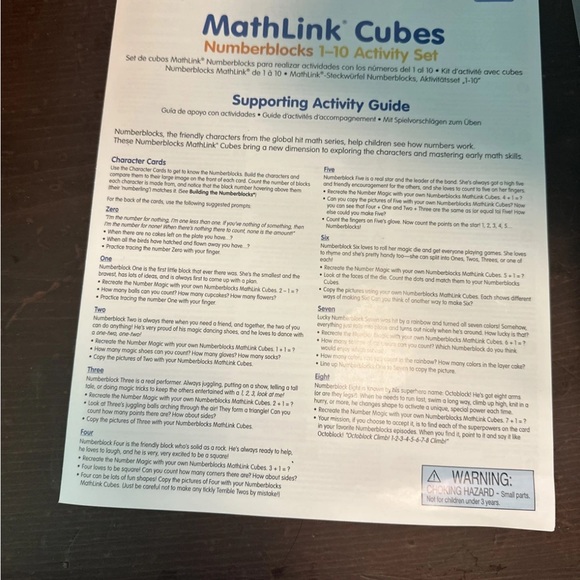 Numberblocks MathLink Cubes Activity Set - Picture 7 of 8